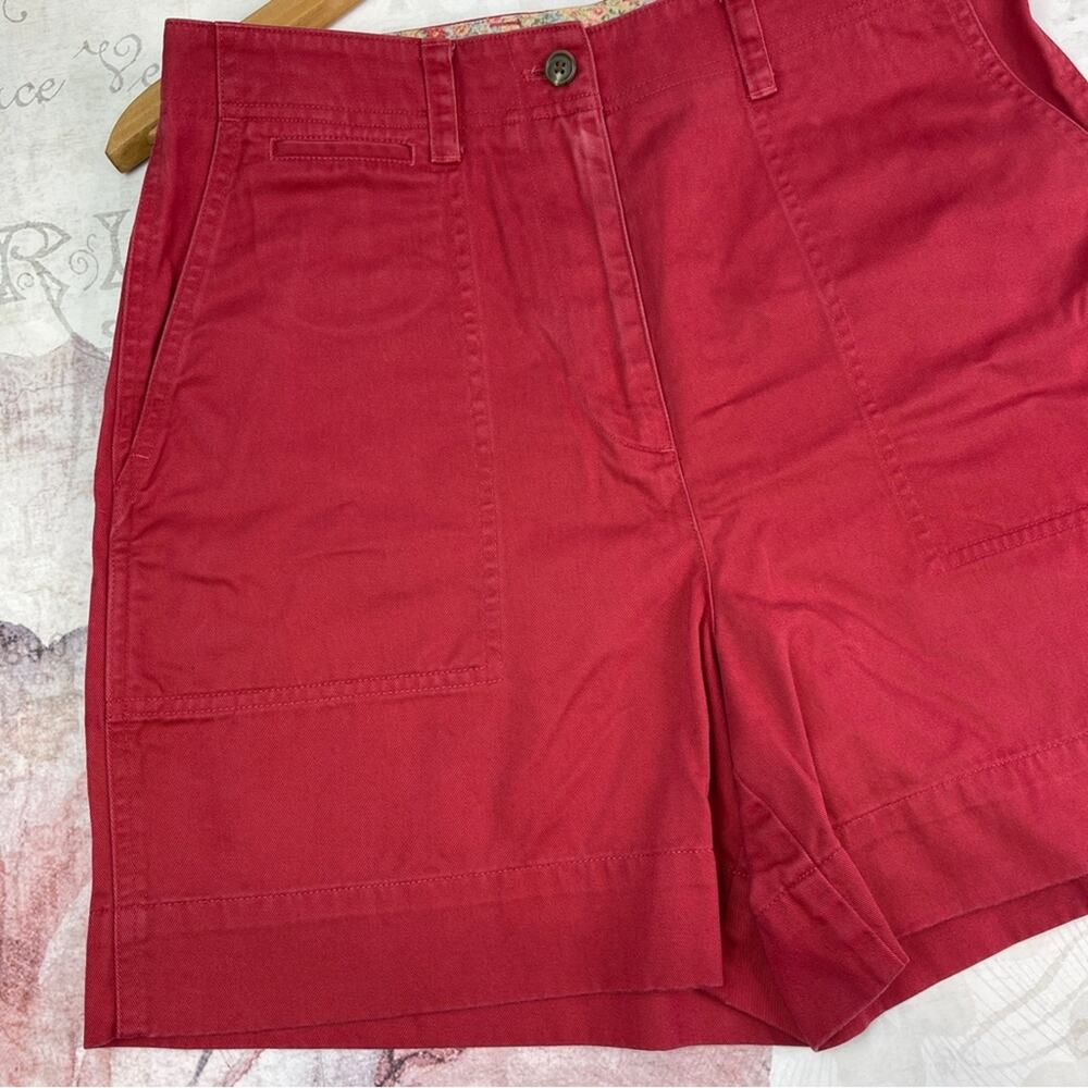 Lauren Ralph Lauren Dark Rose Flat Front Shorts Size 8 - Picture 5 of 13